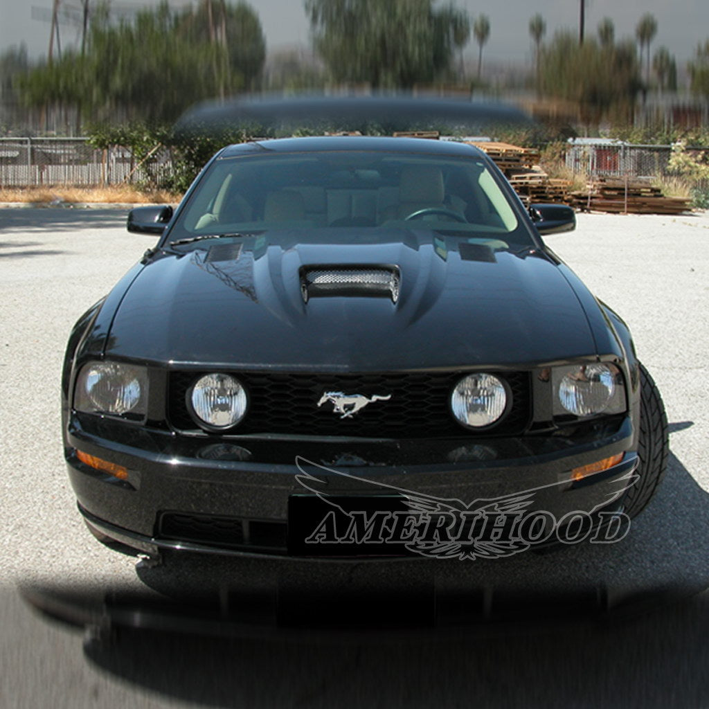 Ford Mustang 2005-2009 Type-SMS Style Functional Heat Extraction Ram Air Hood